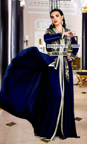 Granada - Robe Caftan Bleu roi